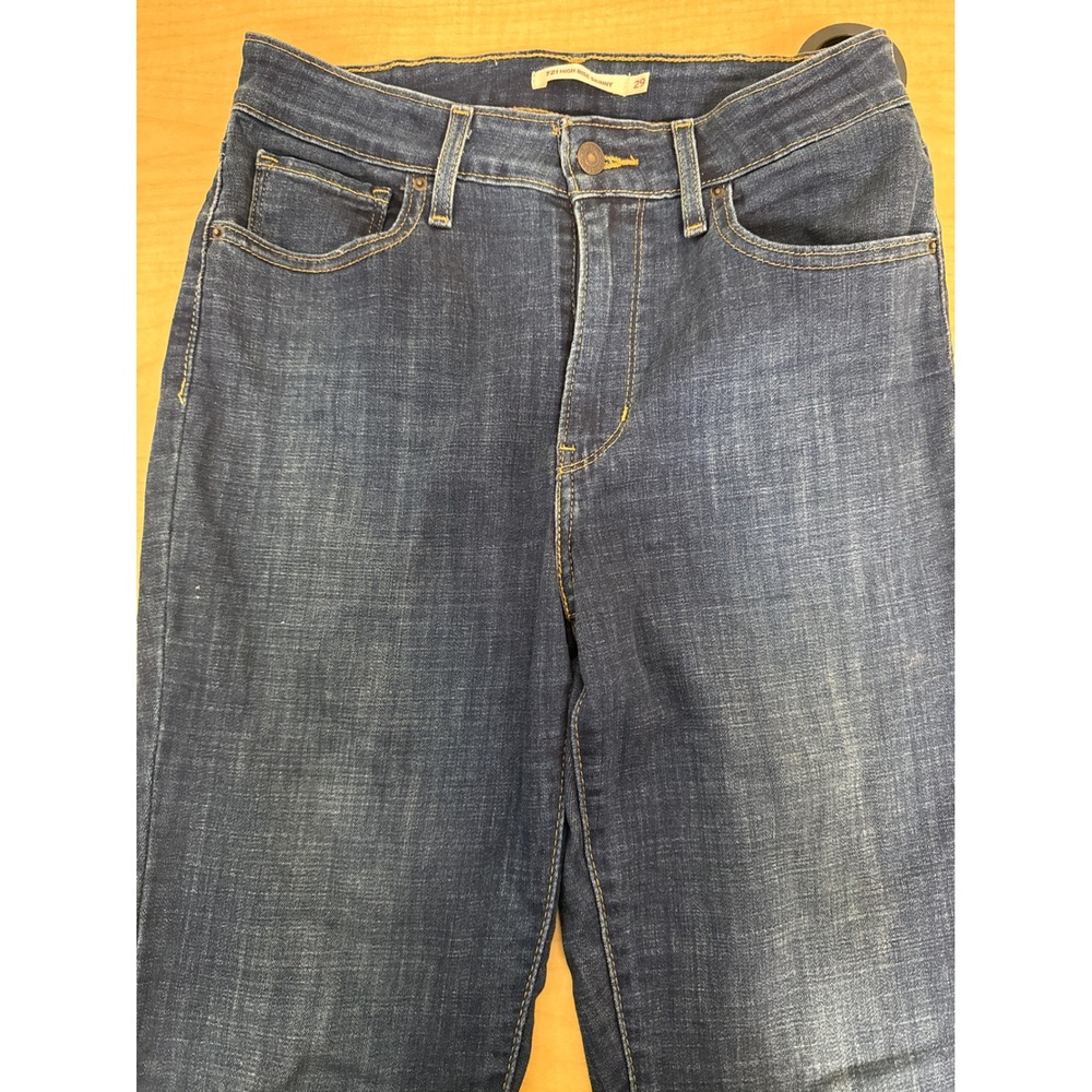 Levis 721 High Rise Skinny Jeans Blue Denim Size 29 WaterLess